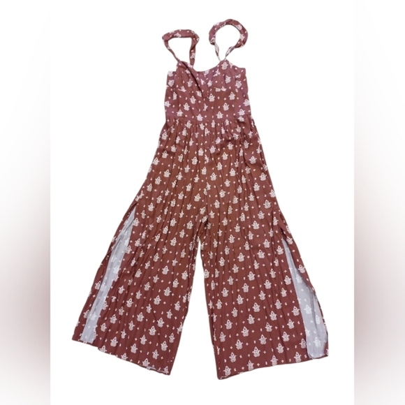 Seafolly EUC Water Garden Antique Paisley Jumpsuit Size Small Russet Color - Picture 5 of 8